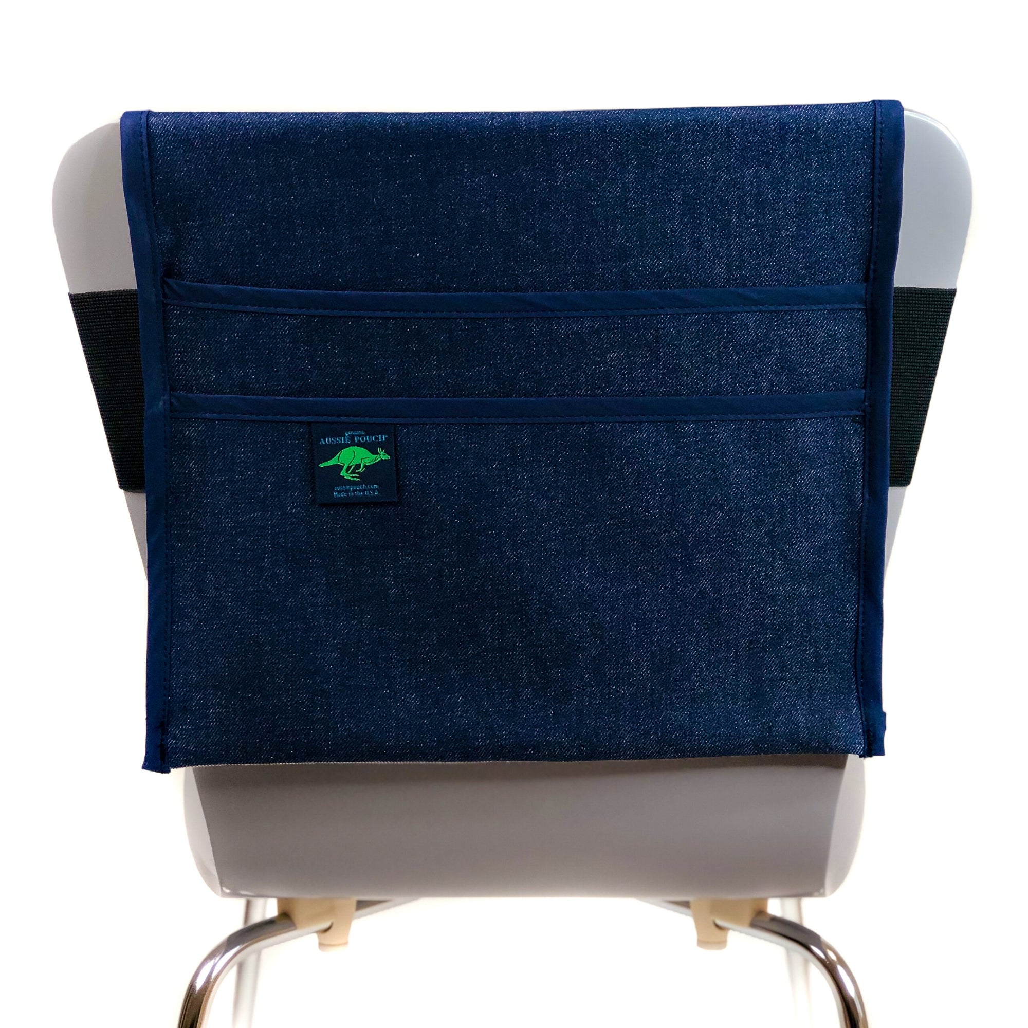 Aussie Pouch Classic Adjustable Chair Pocket Navy Trim