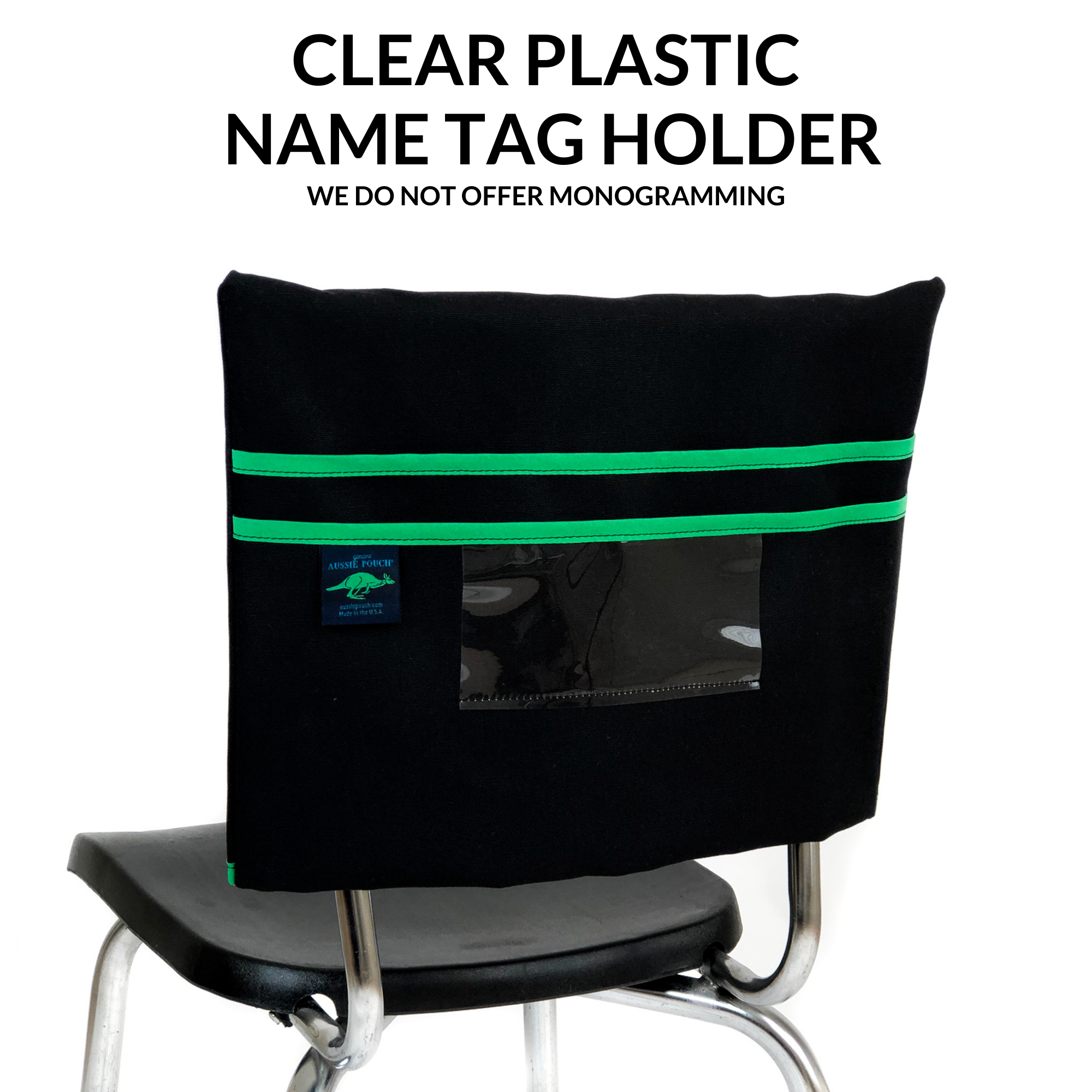 Aussie Pouch Classic Chair Pocket with Name Tag Holder