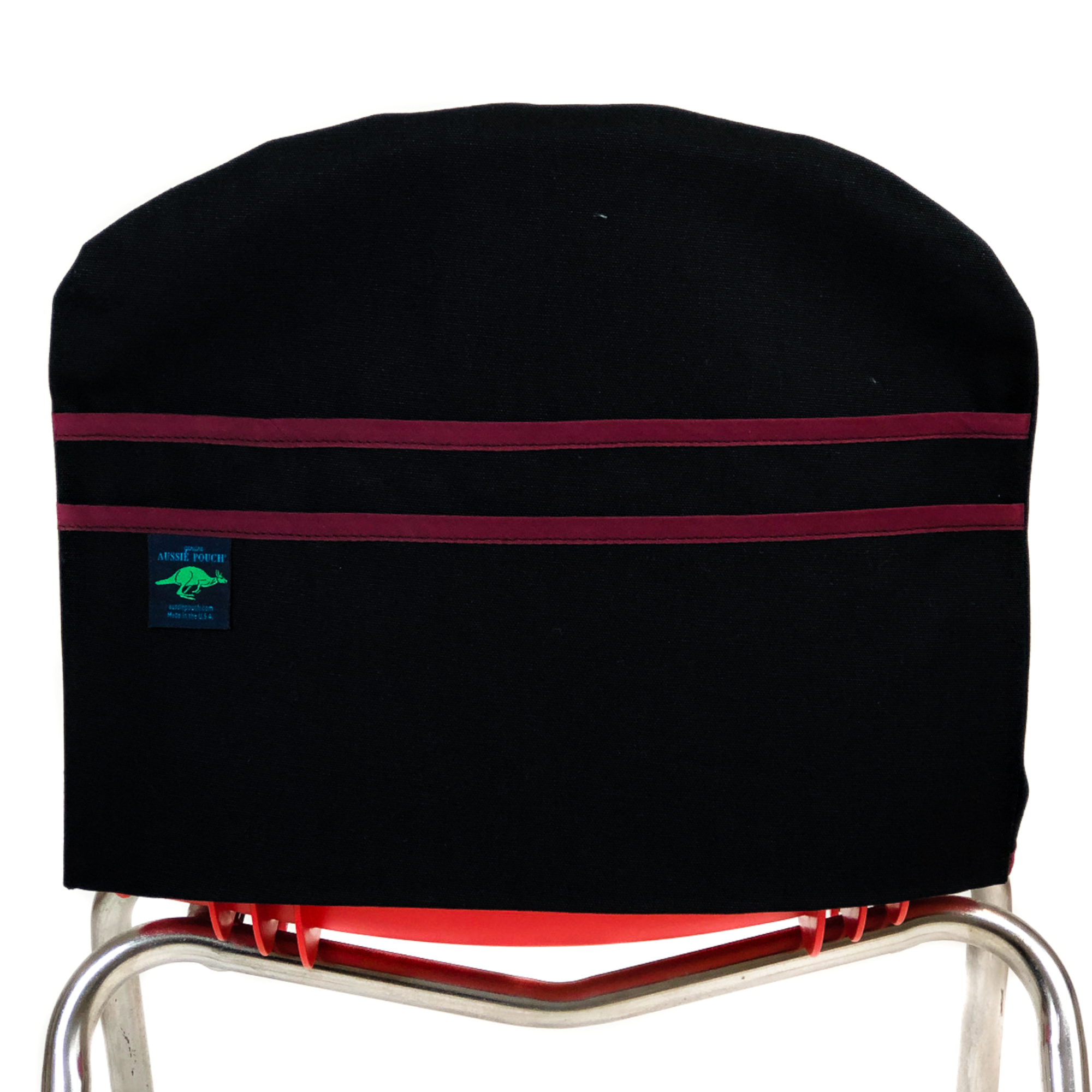 Aussie Pouch Curve Chair Pocket Maroon Trim