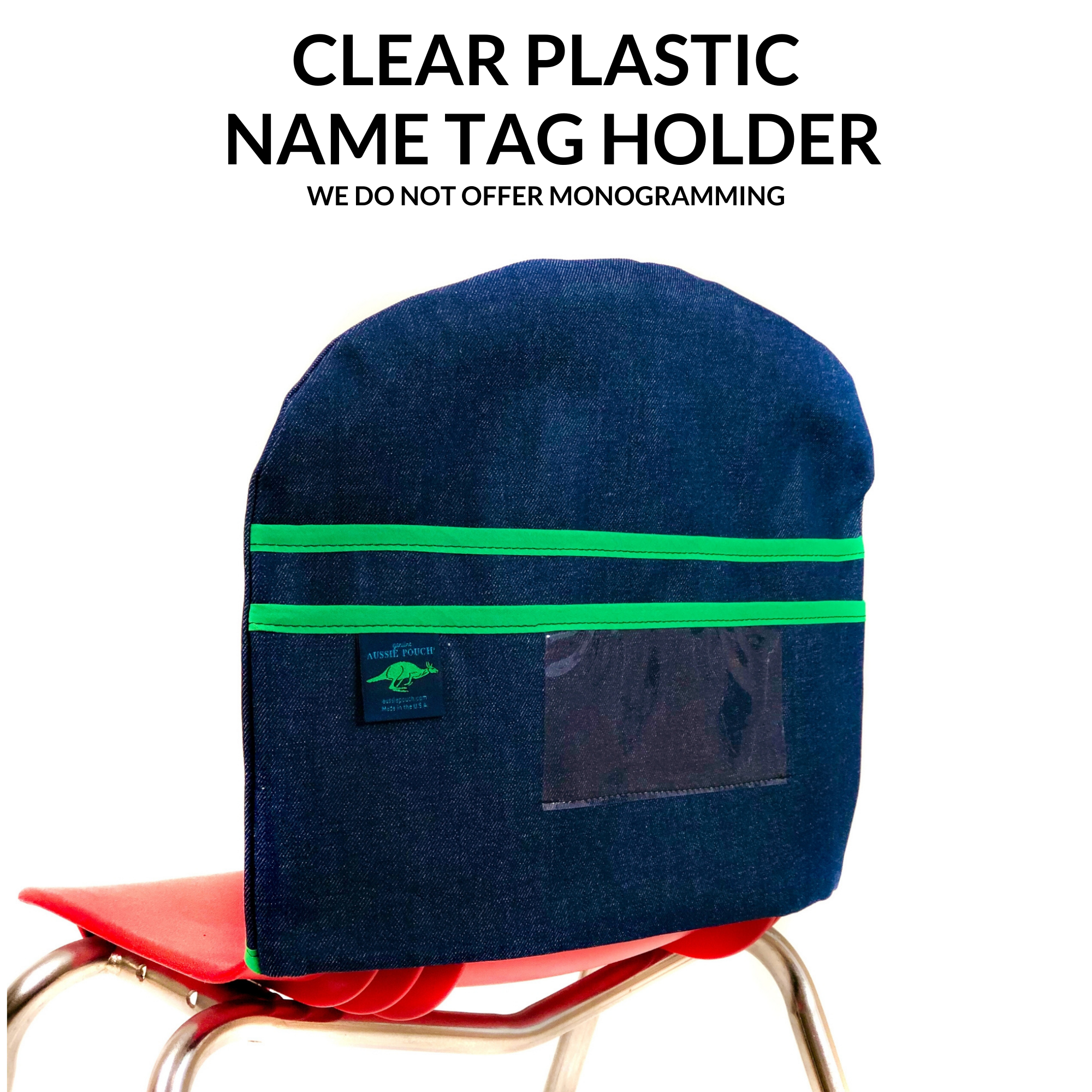 Aussie Pouch® Curve Chair Pocket with Name Tag Holder