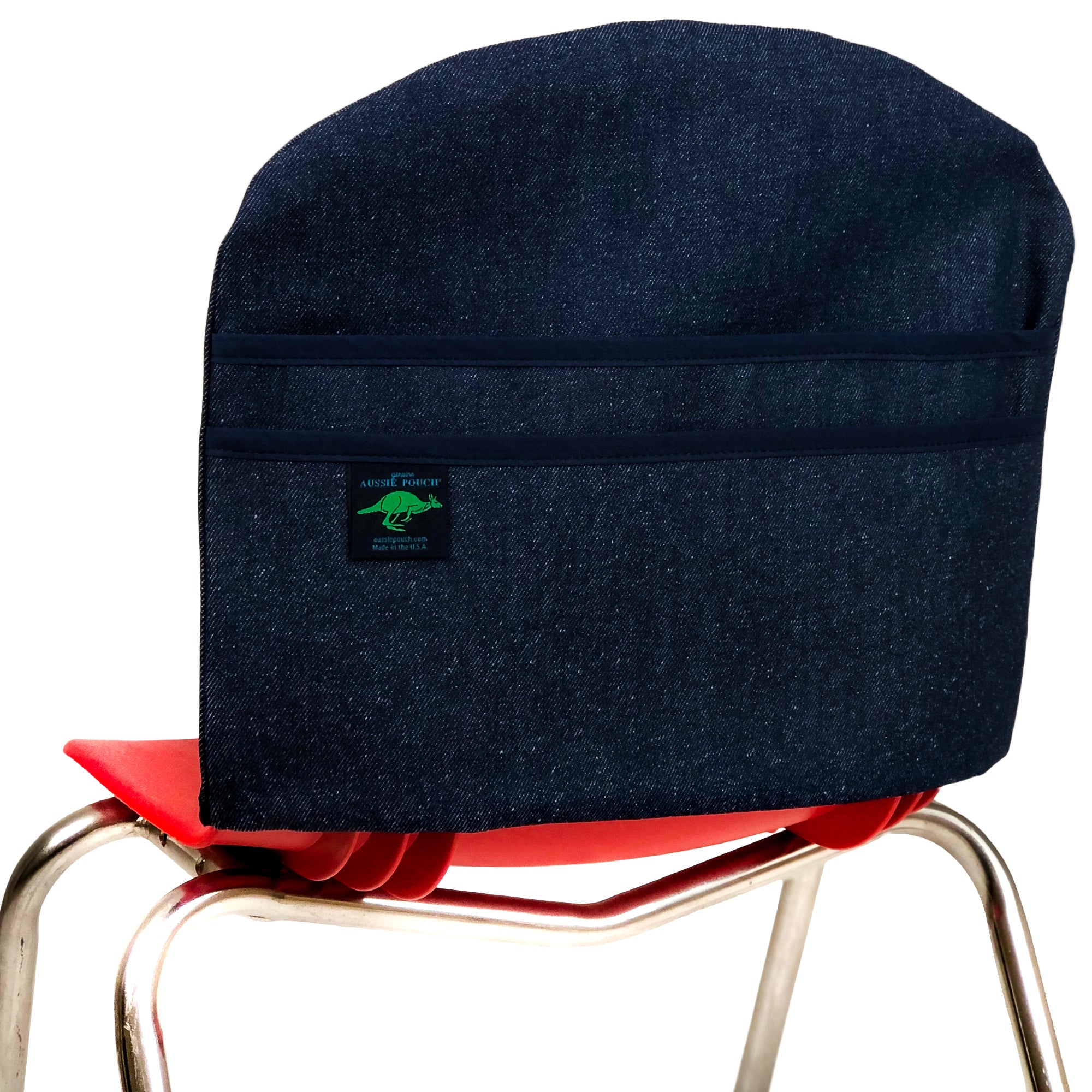 Aussie Pouch Curve Chair Pocket Navy Trim