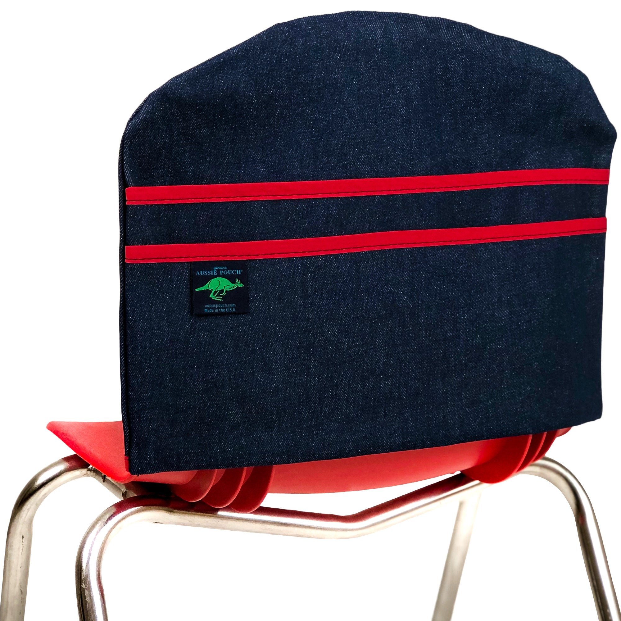 Aussie Pouch Curve Chair Pocket Red Trim