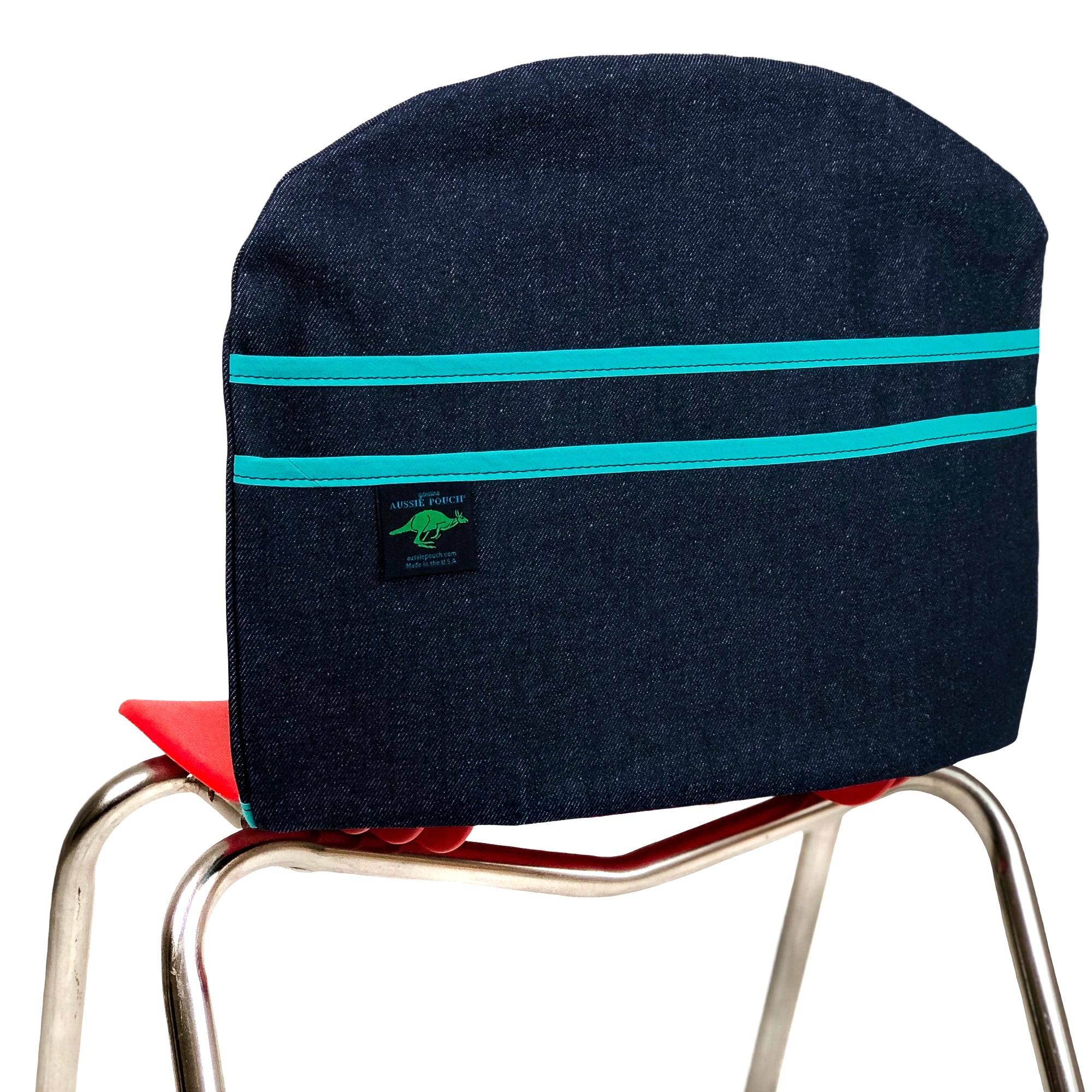 Aussie Pouch Curve Chair Pocket Teal Trim