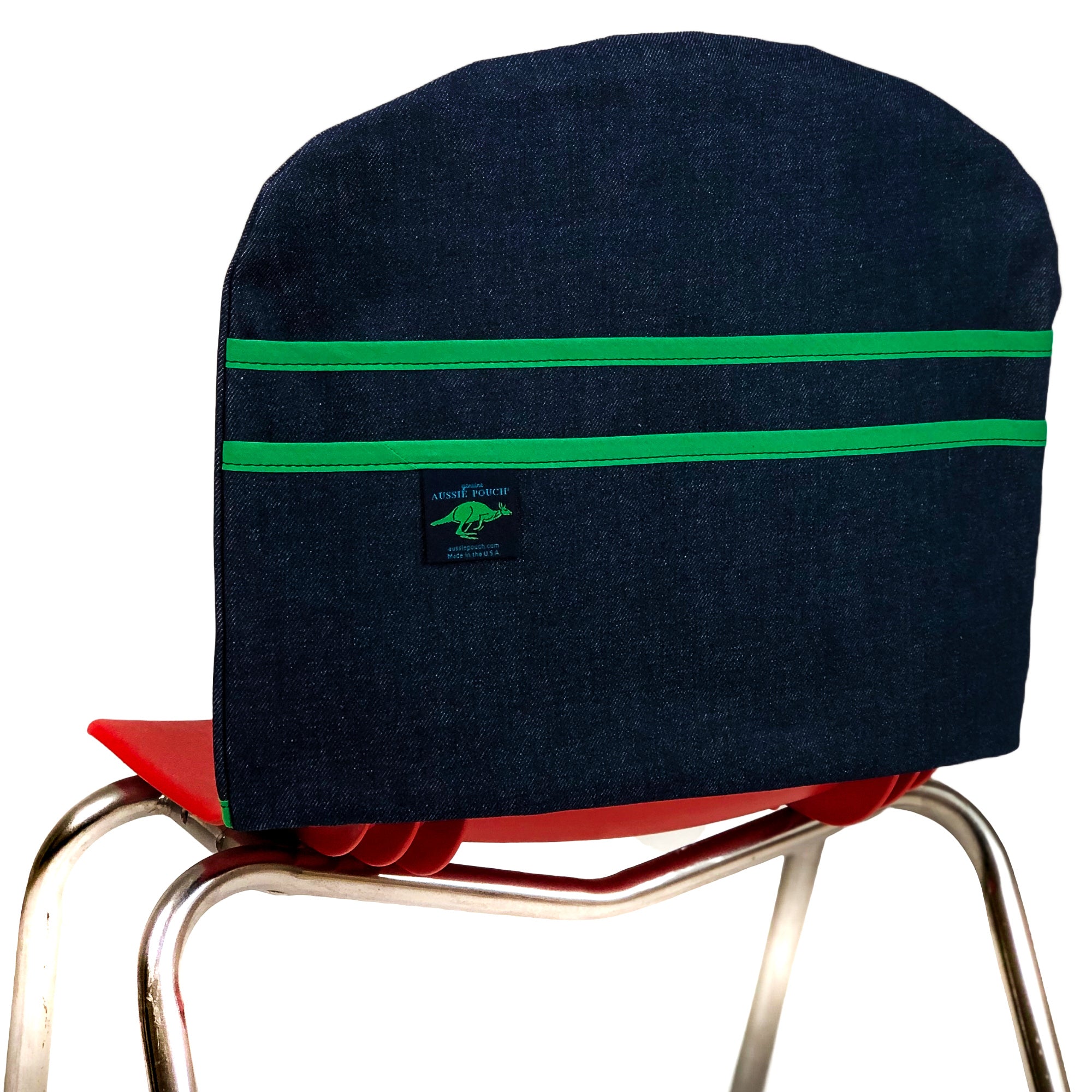 Aussie Pouch Curve Chair Pocket Green Trim