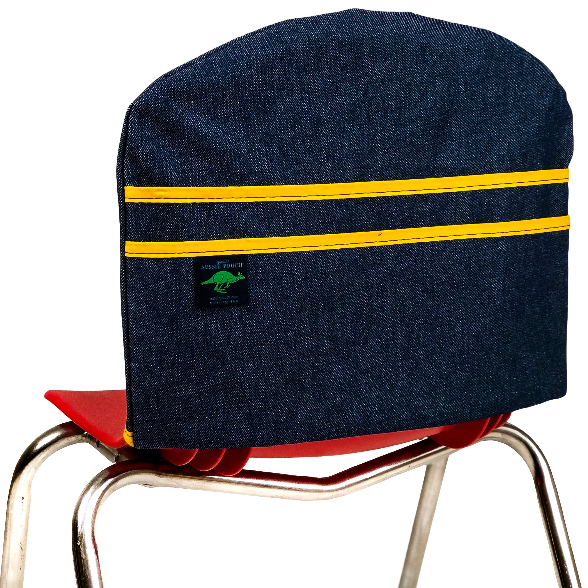 Aussie Pouch Curve Chair Pocket Yellow Trim