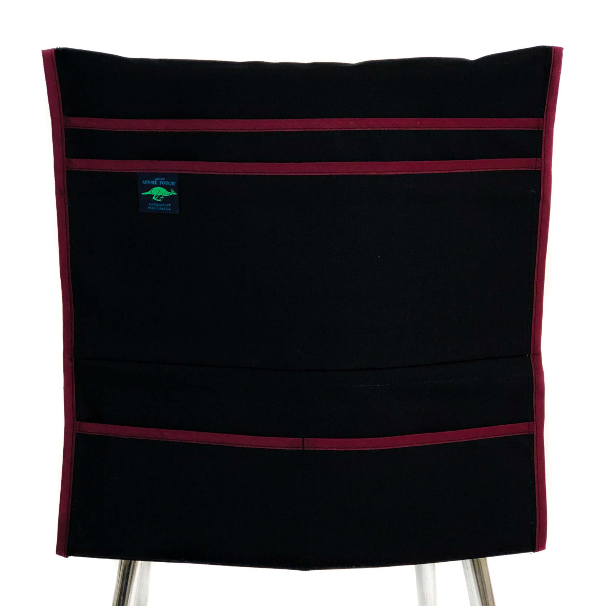 Aussie Pouch Organizer Chair Pocket Maroon Trim