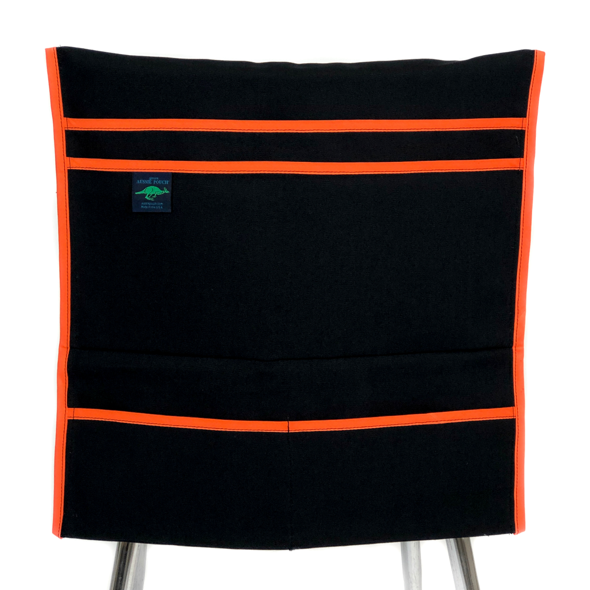 Aussie Pouch Organizer Chair Pocket Orange Trim