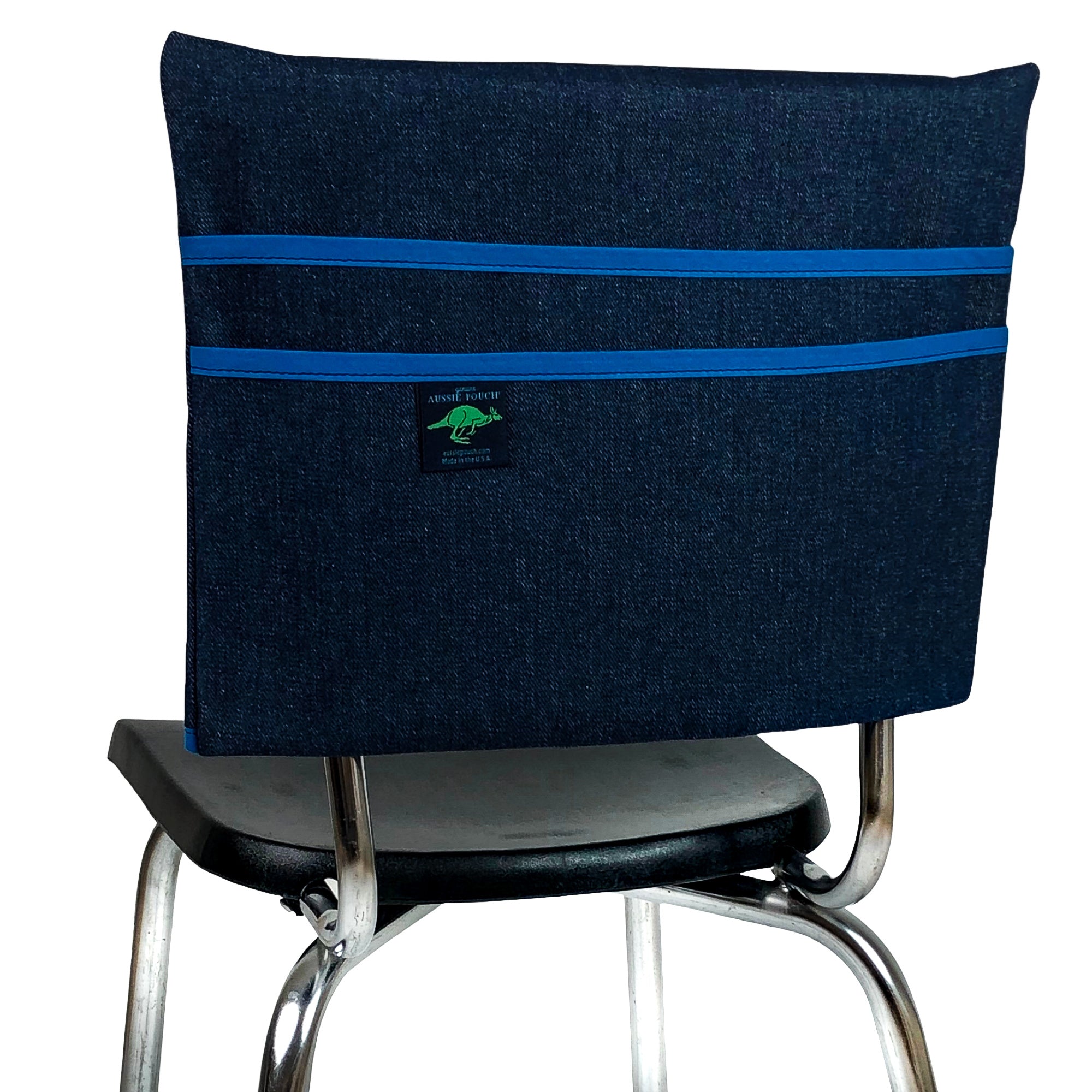 Aussie Pouch Classic Chair Pocket Blue Trim