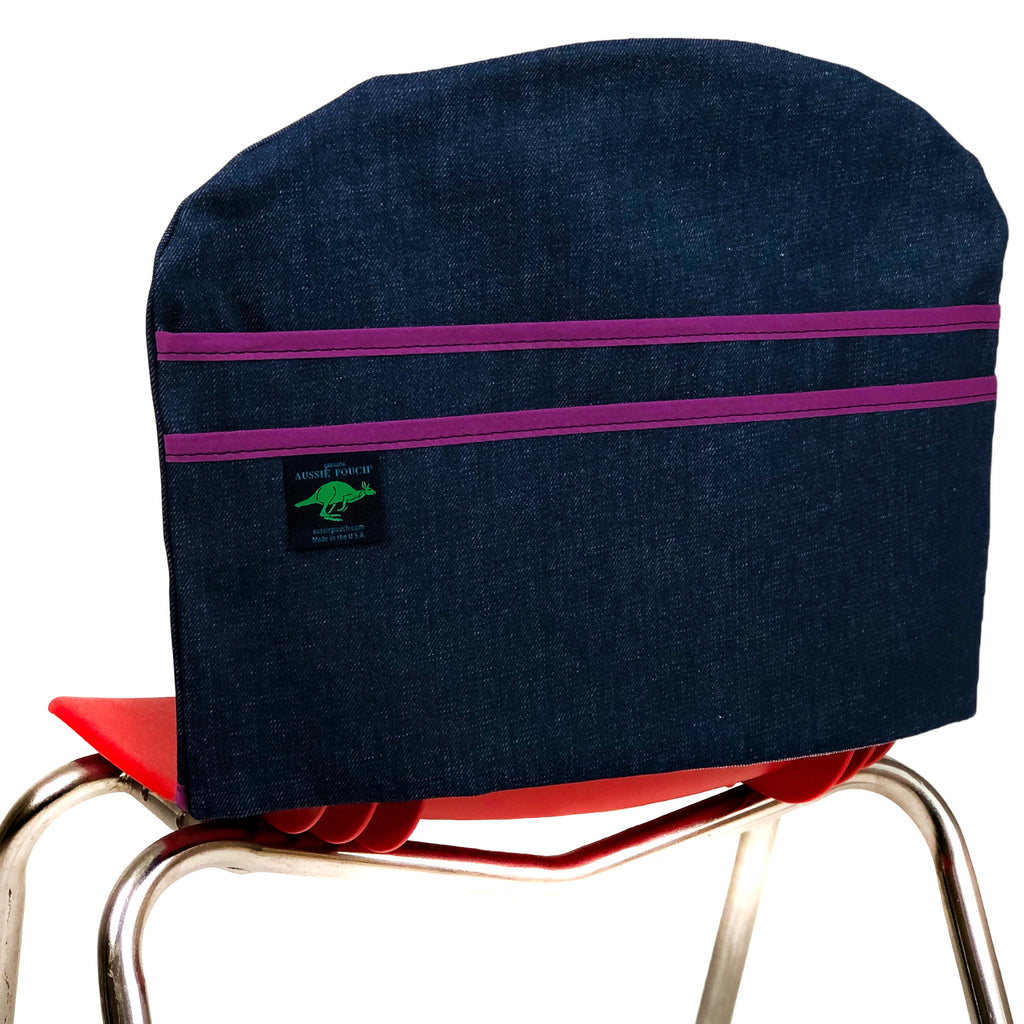 Aussie Pouch Curve Chair Pocket Purple Trim