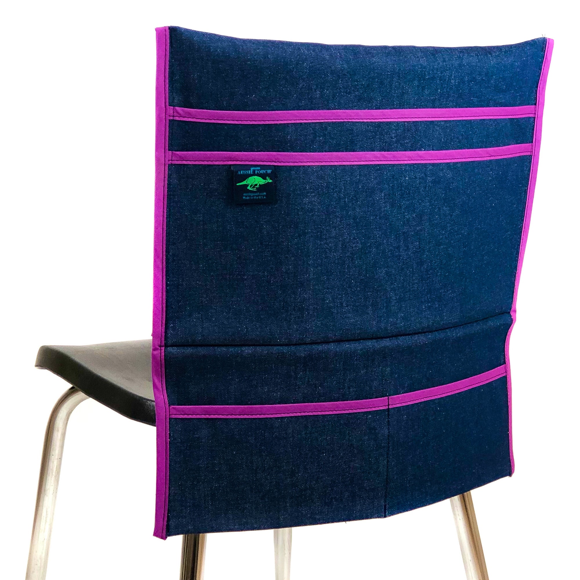Aussie Pouch Organizer Chair Pocket Purple Trim