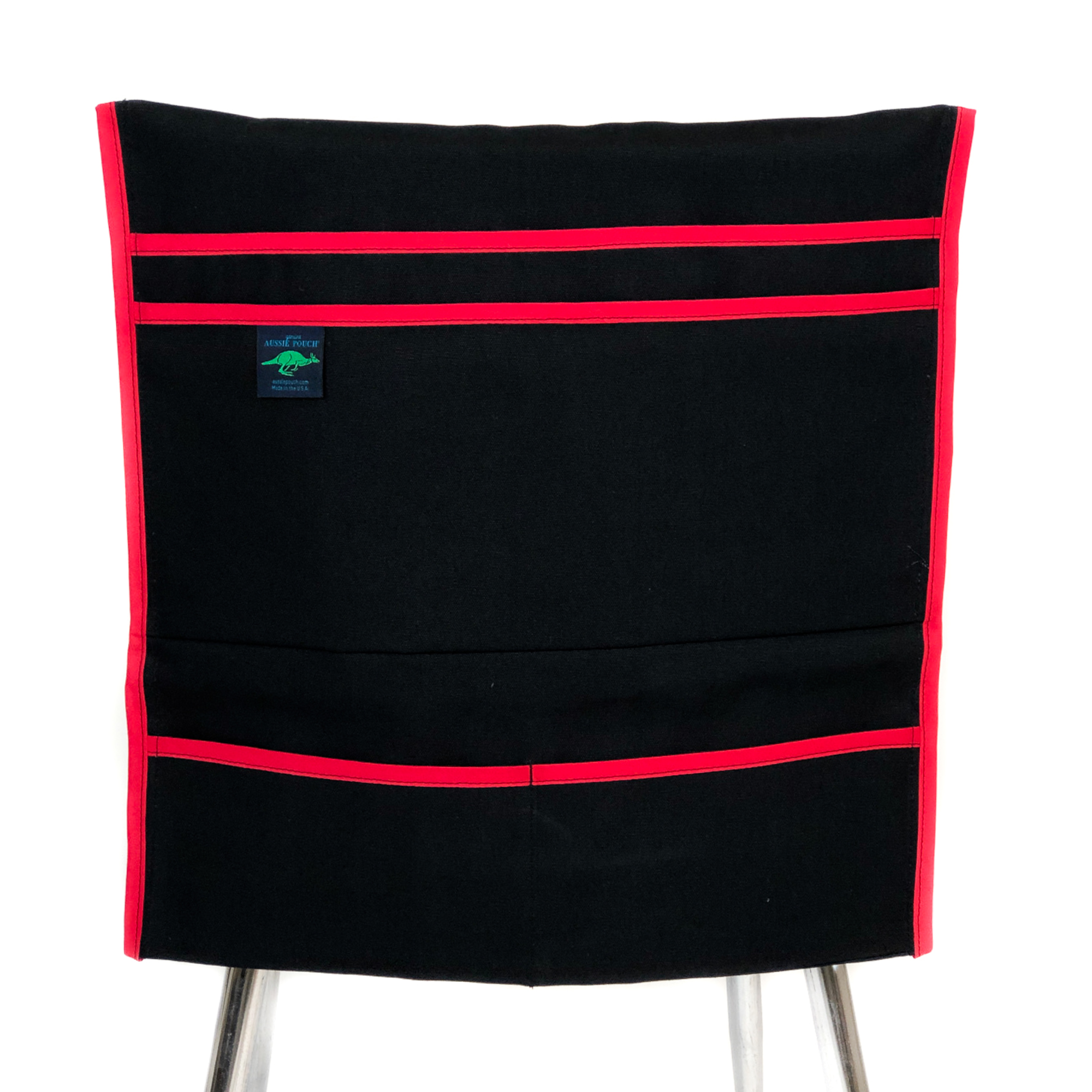 Aussie Pouch Organizer Chair Pocket Red Trim