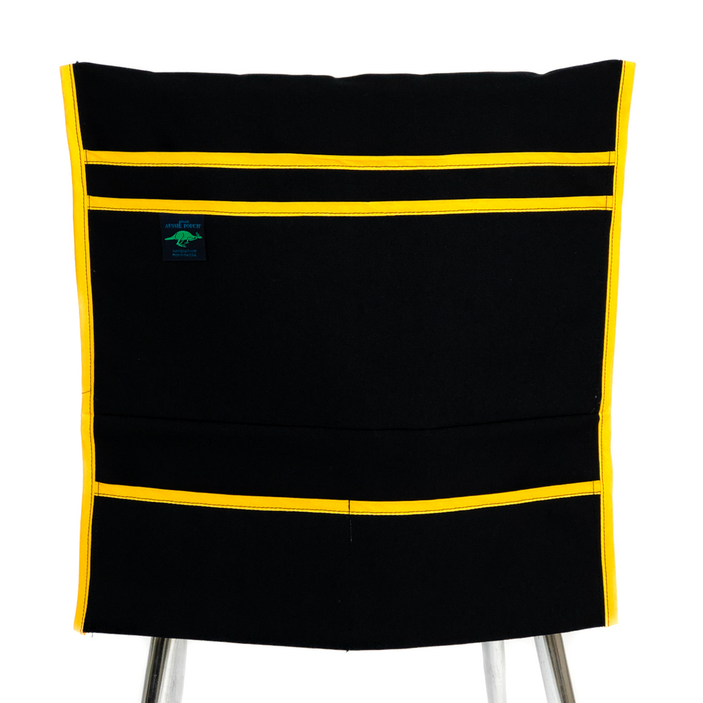 Aussie Pouch Organizer Chair Pocket Yellow Trim