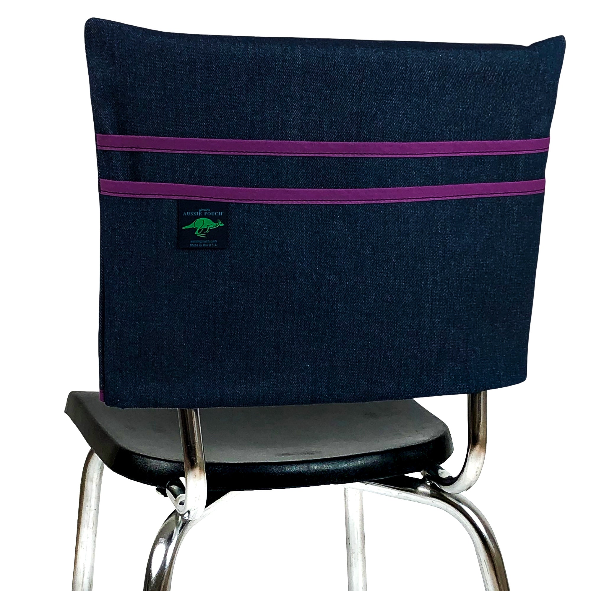 Aussie Pouch Classic Chair Pocket Purple Trim